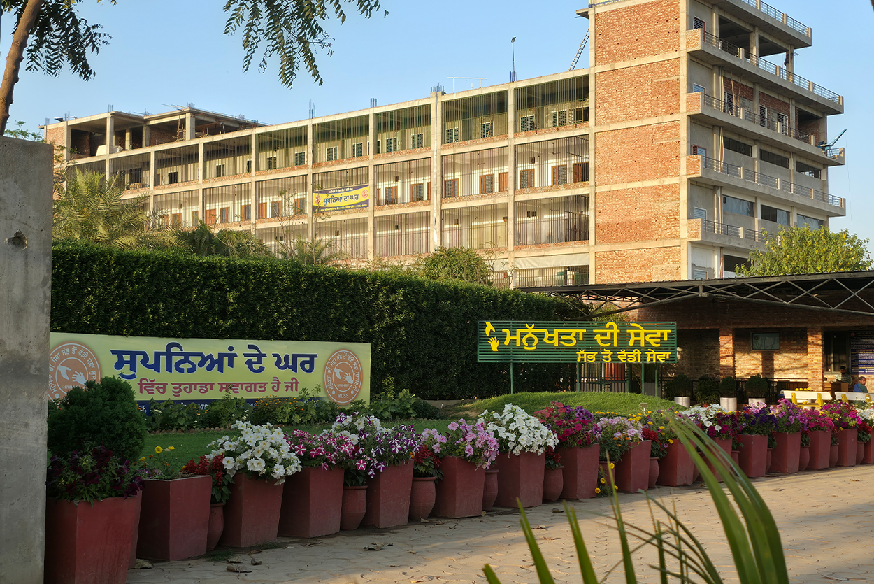 Recent sewa work including hospital care, meal service, wheelchair support, and community help